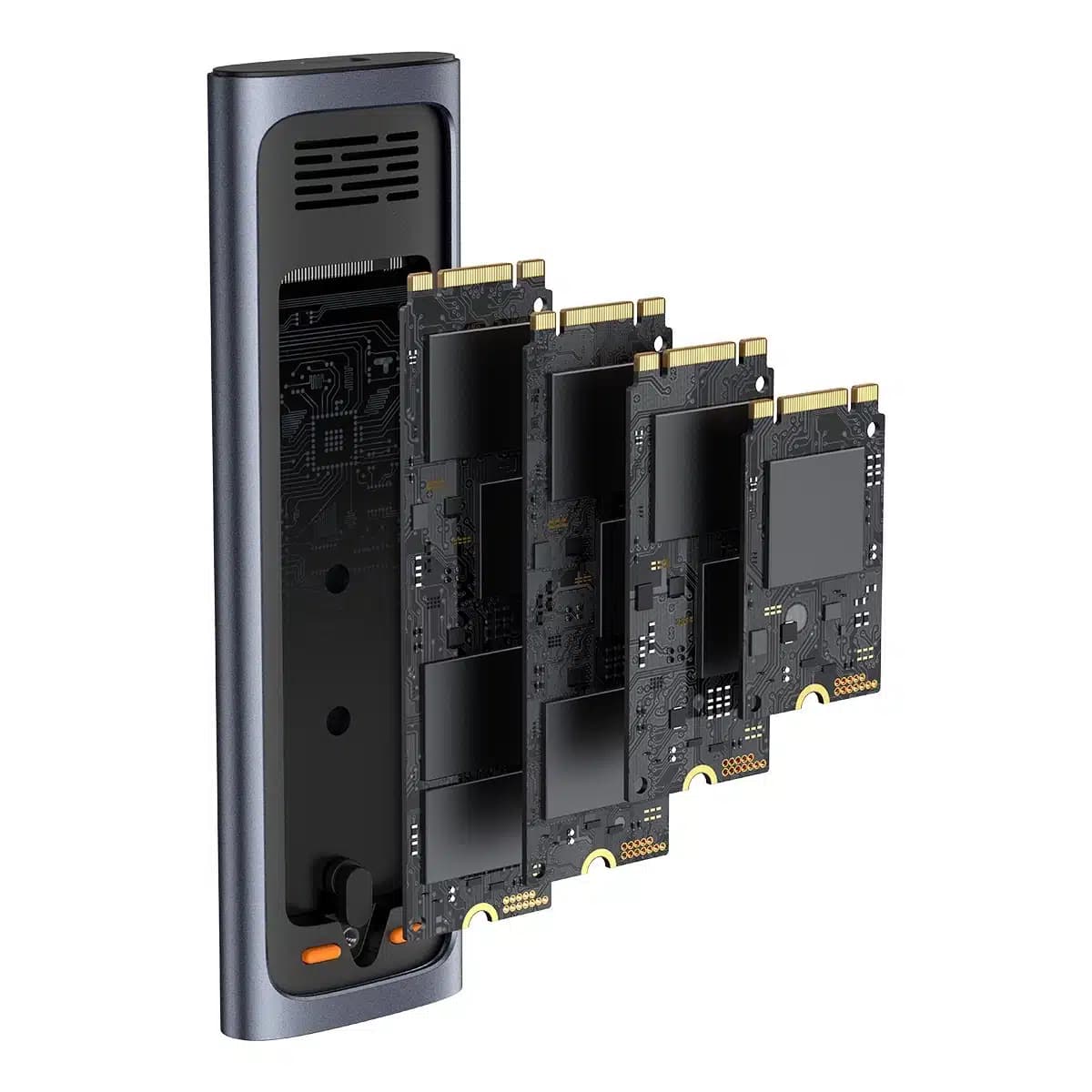 Baseus FlyJoy Series M.2 NVMe / M.2 SATA 10 Gb/s SSD bay - Γκρί 7