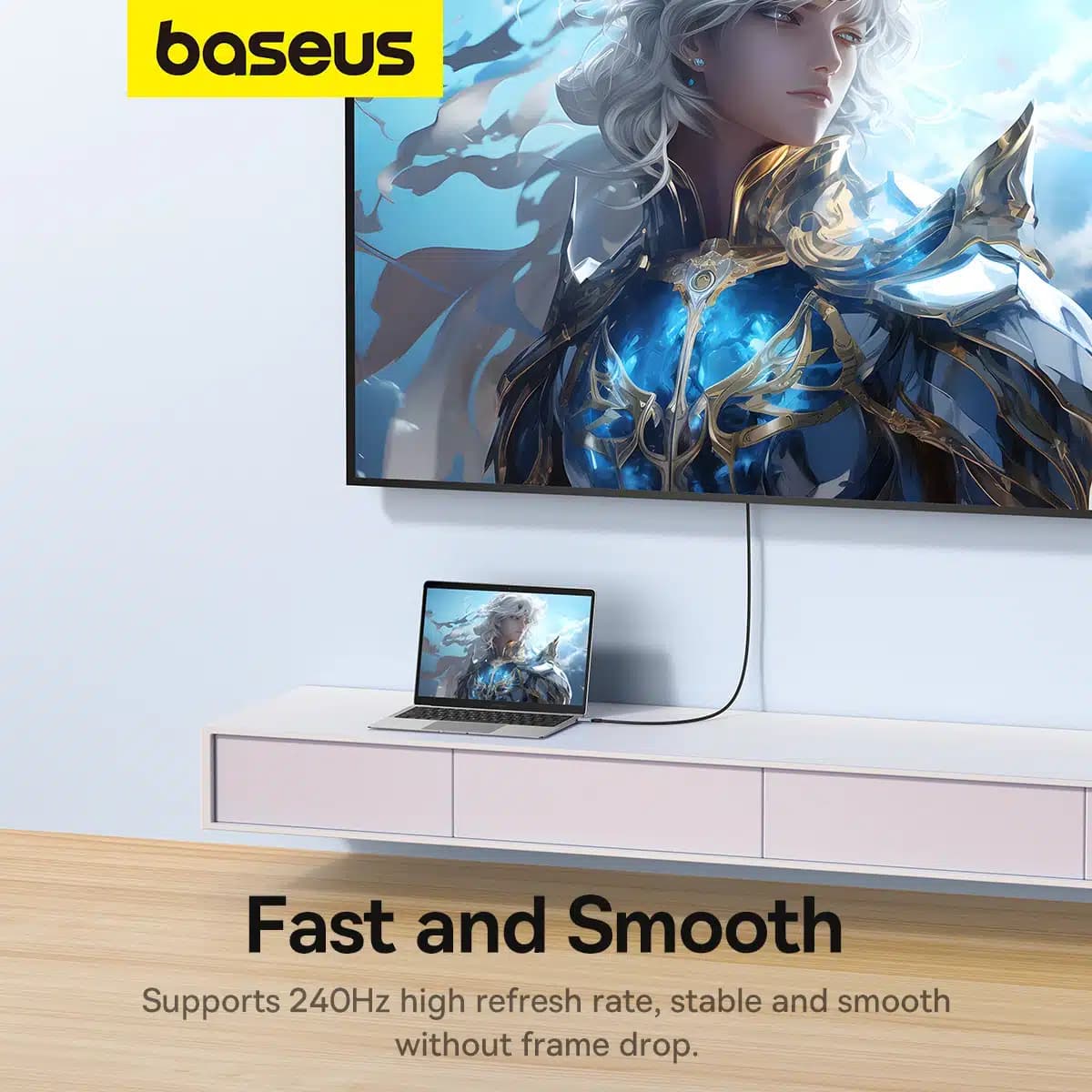 Baseus High Definition Series USB-C to DisplayPort 1.4 8K 60Hz Unidirectional Καλώδιο 1.5m - Μαύρο 13