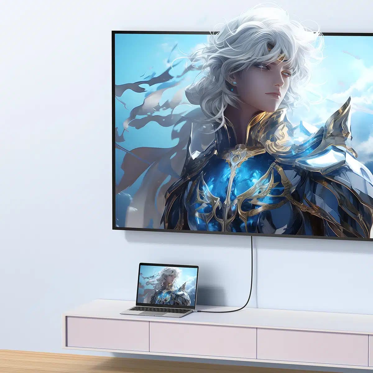 Baseus High Definition Series USB-C to DisplayPort 1.4 8K 60Hz Unidirectional Καλώδιο 1.5m - Μαύρο 8