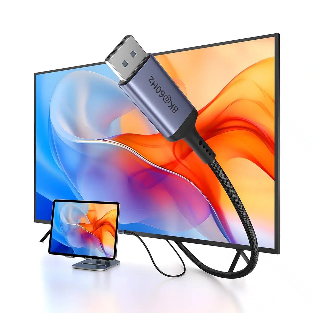 Baseus High Definition Series USB-C to DisplayPort 1.4 8K 60Hz Unidirectional Καλώδιο 1.5m - Μαύρο 9