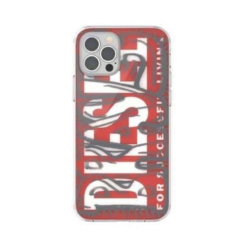 Diesel Snap Case Clear AOP - Apple iPhone 12 Pro Max - Κόκκινο 2