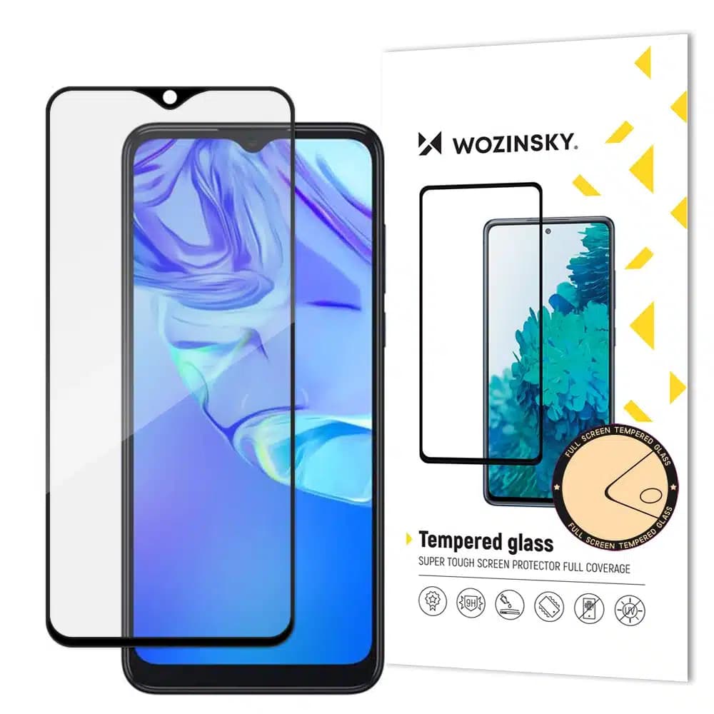 Wozinsky super durable Full Glue tempered glass full screen with frame Case Friendly TCL 305 Μαύρο