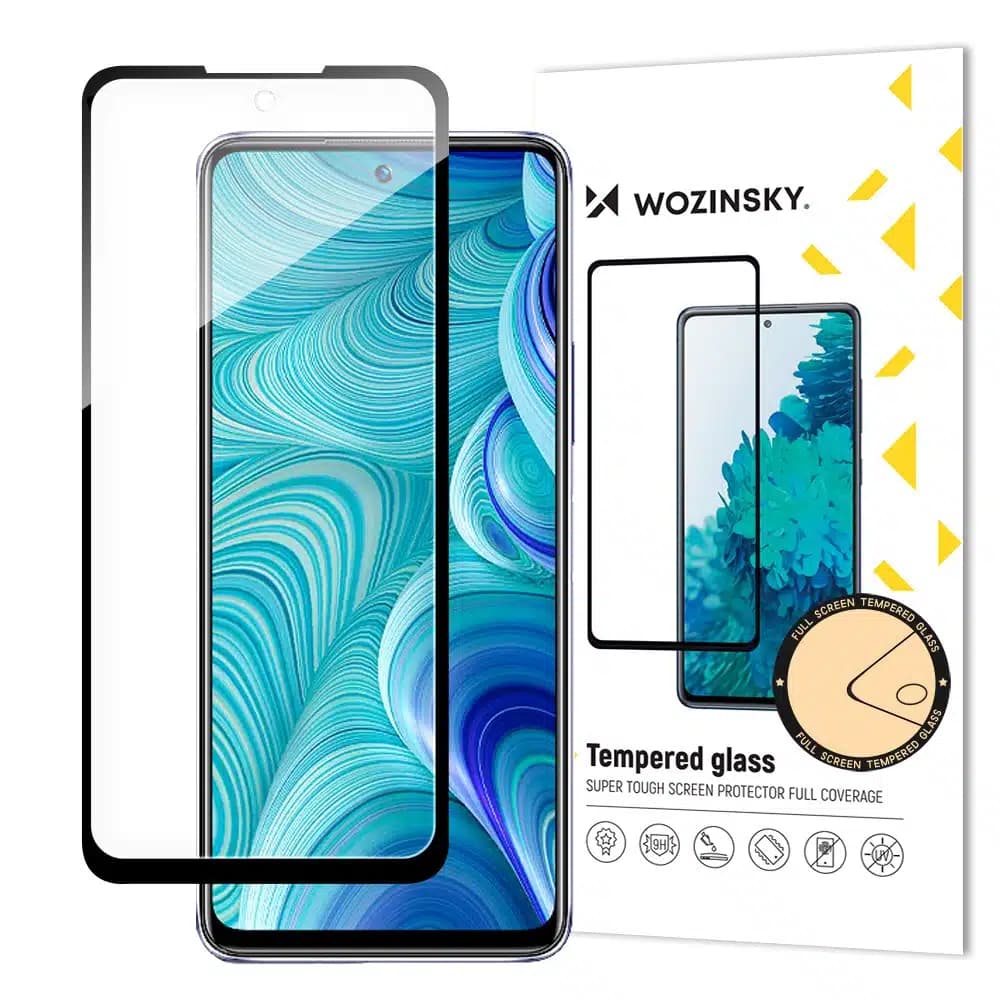 Wozinsky Full Glue Infinix Hot 11S NFC Full Screen Tempered Glass with Frame Μαύρο (case friendly)