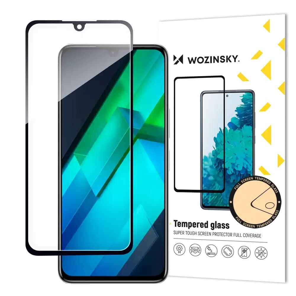 Wozinsky Full Glue Tempered Glass Infinix Note 12 G96 Full Screen Protector Μαύρο (case friendly)