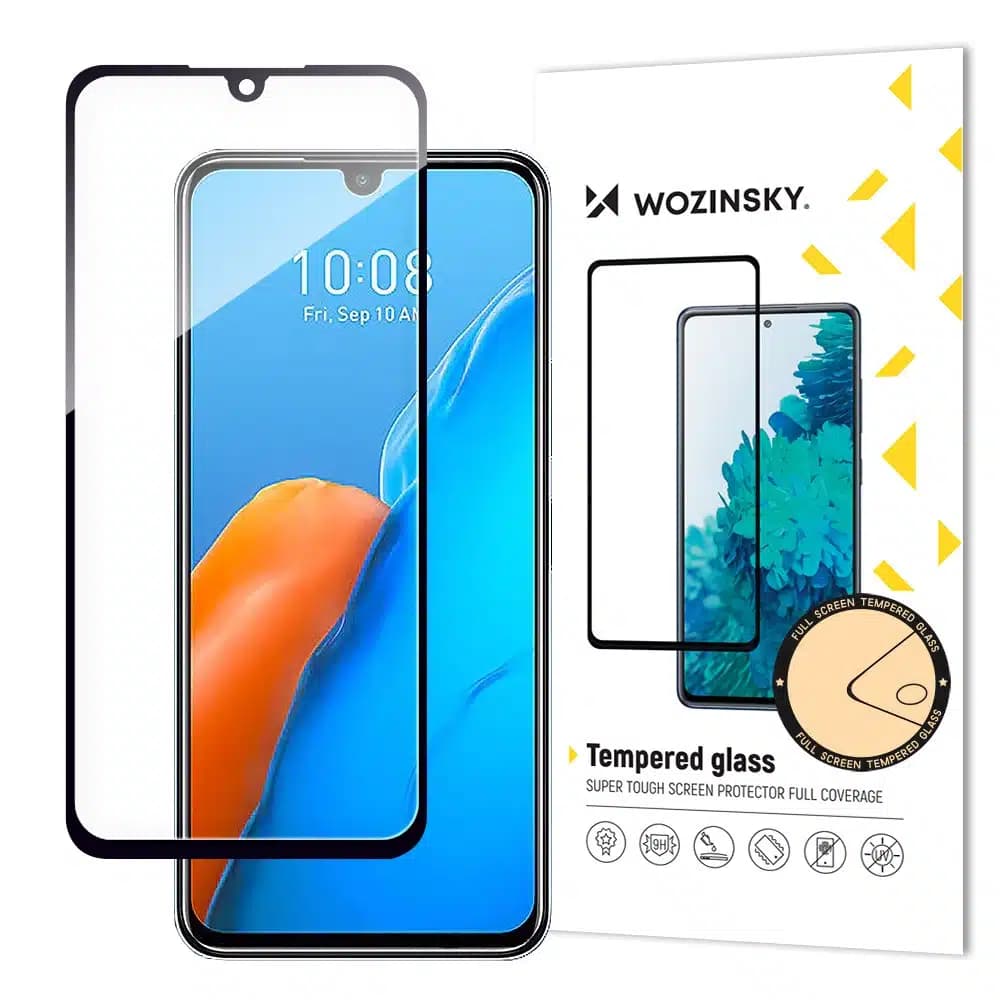 Wozinsky Full Glue Infinix Note 12 Pro Full Screen Tempered Glass with Frame Μαύρο (case friendly)
