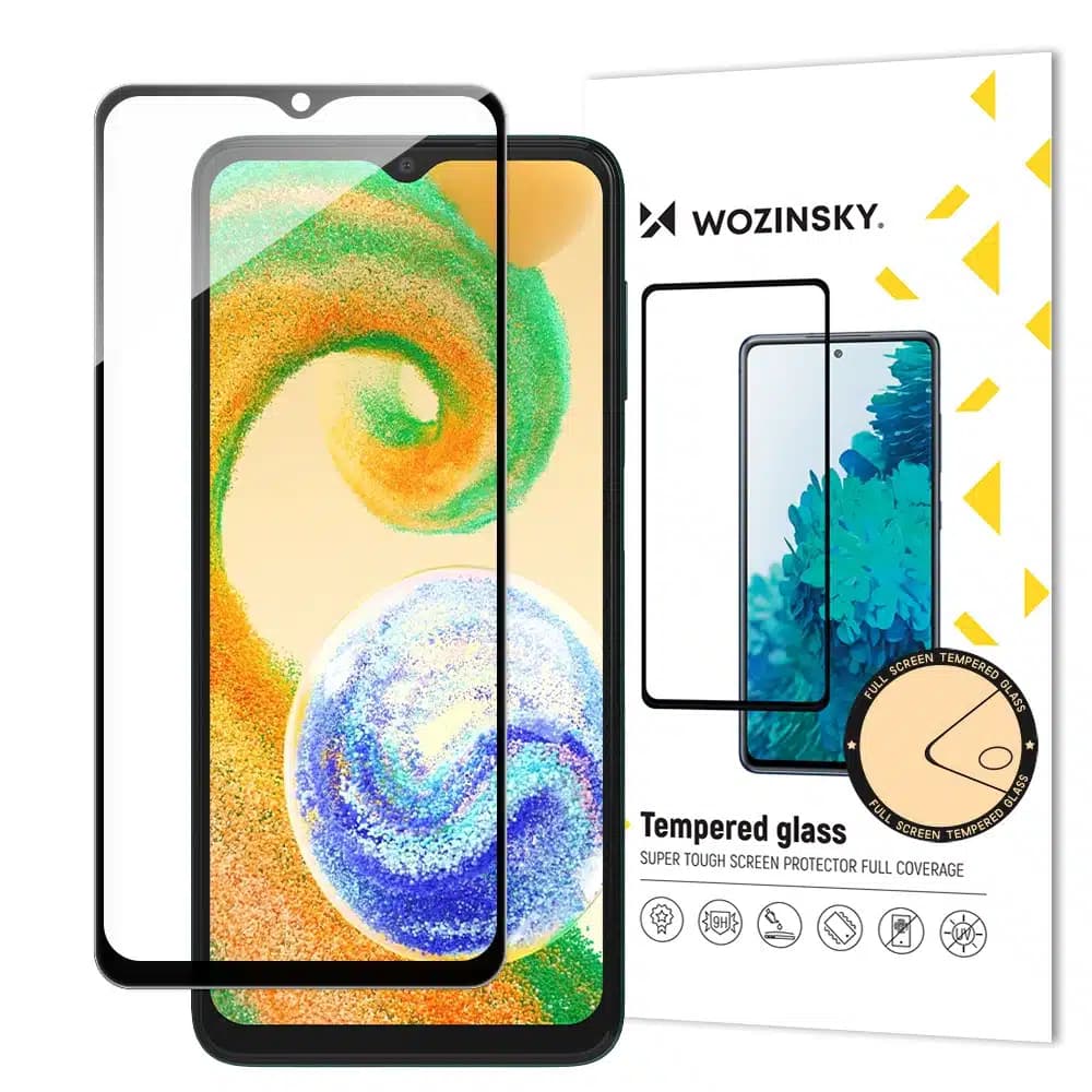 Wozinsky Full Glue Tempered Glass Tempered Glass για Samsung Galaxy A04s 9H Full Screen Protector With Μαύρο Frame