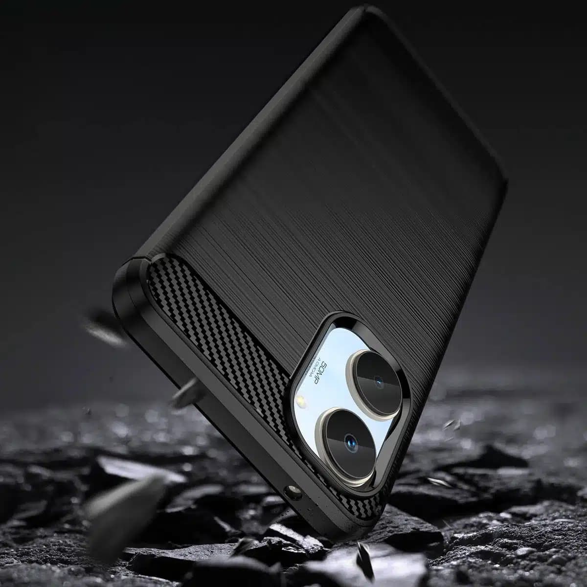 OEM Carbon Case - θήκη για Realme 10 - Μαύρο 4