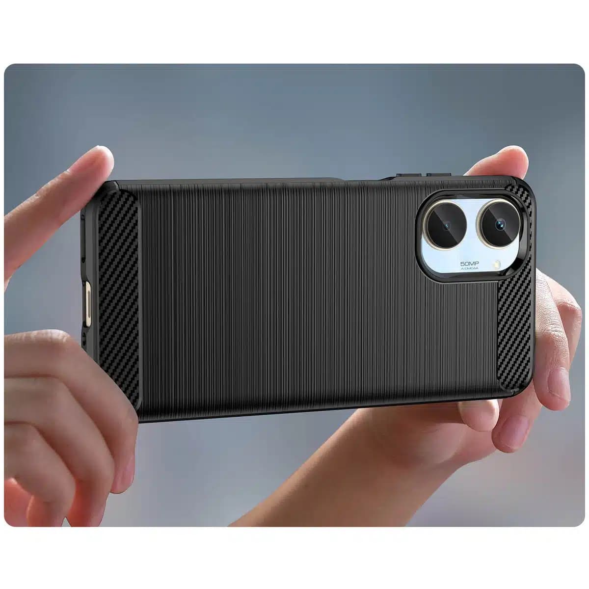 OEM Carbon Case - θήκη για Realme 10 - Μαύρο 6