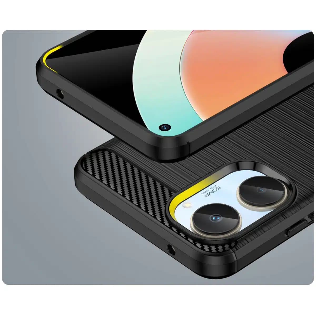 OEM Carbon Case - θήκη για Realme 10 - Μαύρο 7