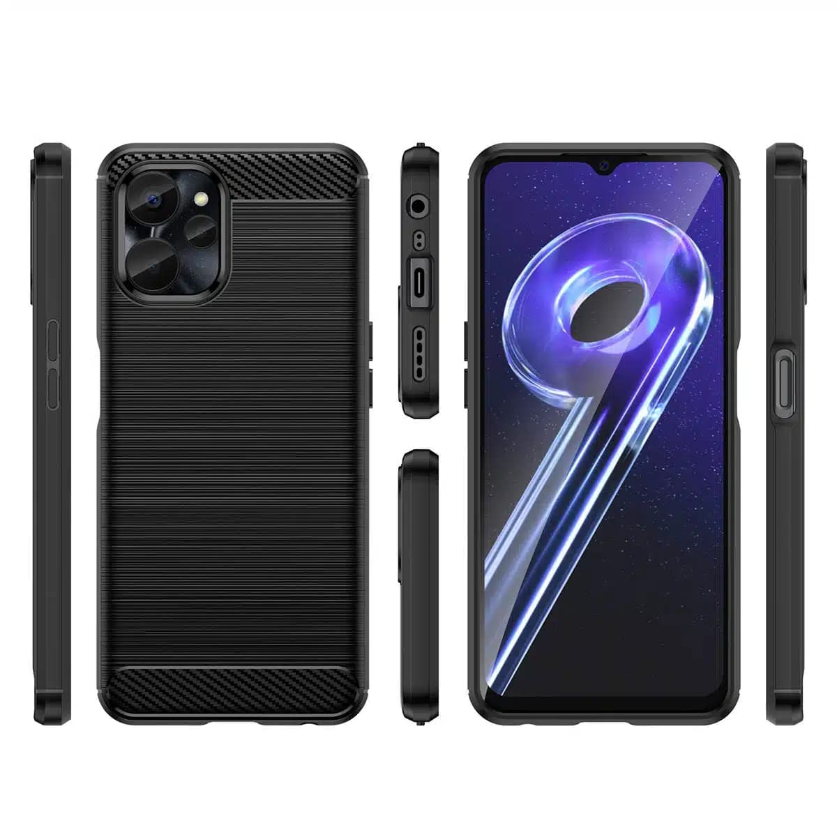 OEM Carbon Case - θήκη για Realme 10 5G / 9i - Μαύρο 3