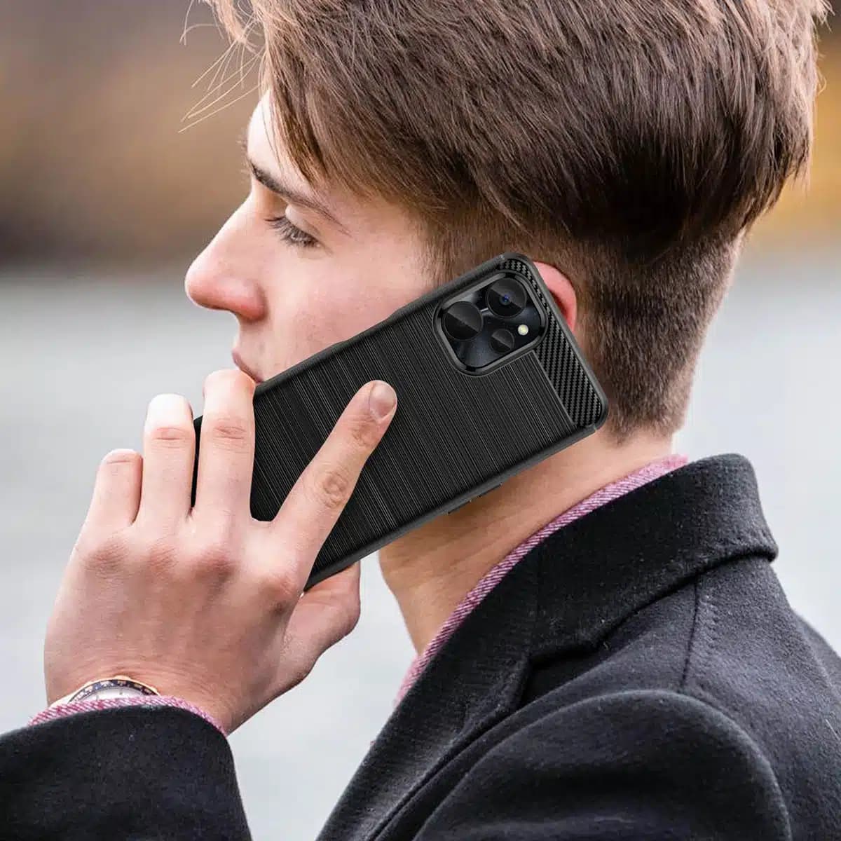 OEM Carbon Case - θήκη για Realme 10 5G / 9i - Μαύρο 8