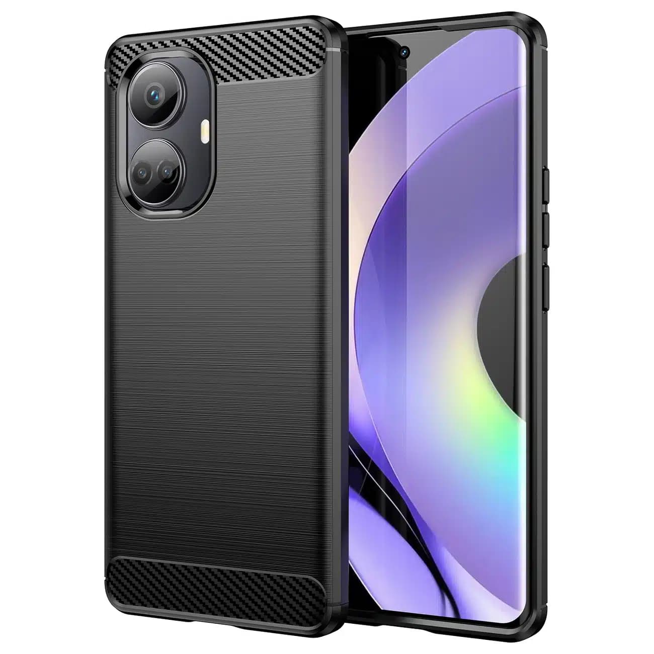 OEM Carbon Case - θήκη για Realme 10 Pro - Μαύρο