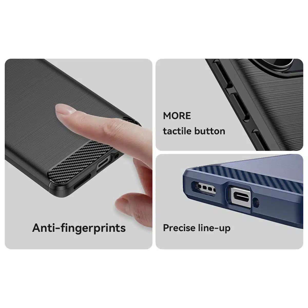 OEM Carbon Case - θήκη για Realme 10 Pro+ - Μαύρο 10