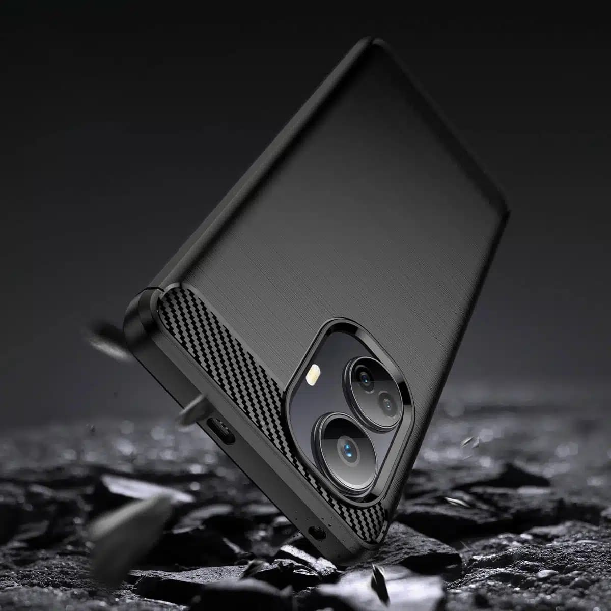 OEM Carbon Case - θήκη για Realme 10 Pro+ - Μαύρο 4