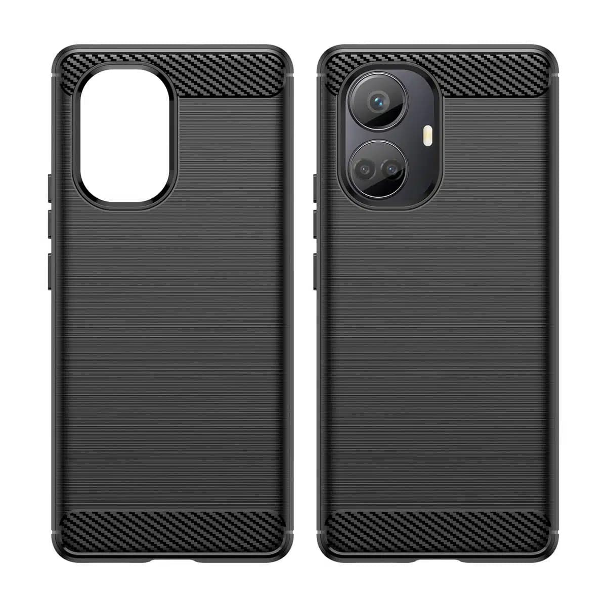 OEM Carbon Case - θήκη για Realme 10 Pro+ - Μαύρο