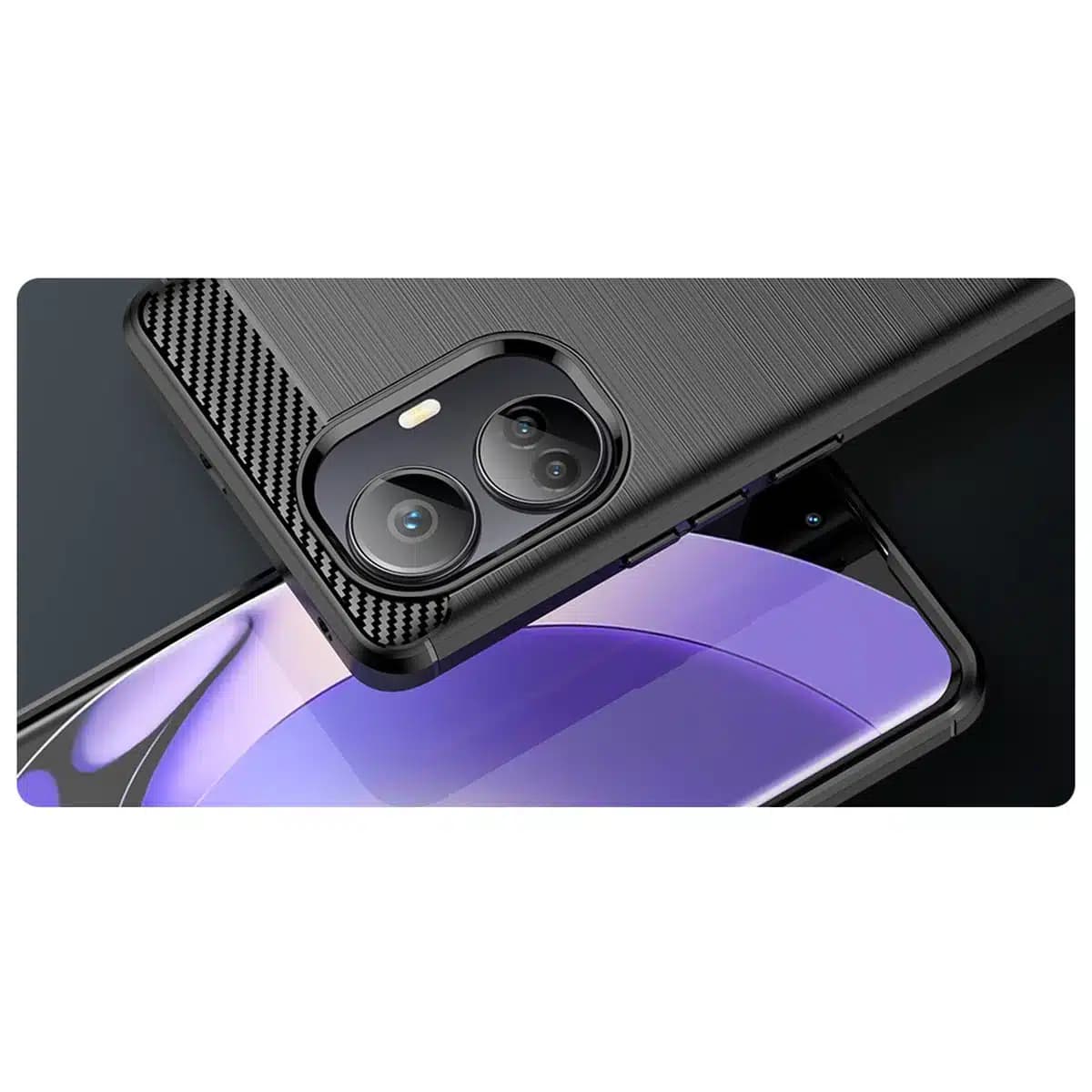 OEM Carbon Case - θήκη για Realme 10 Pro+ - Μαύρο 8