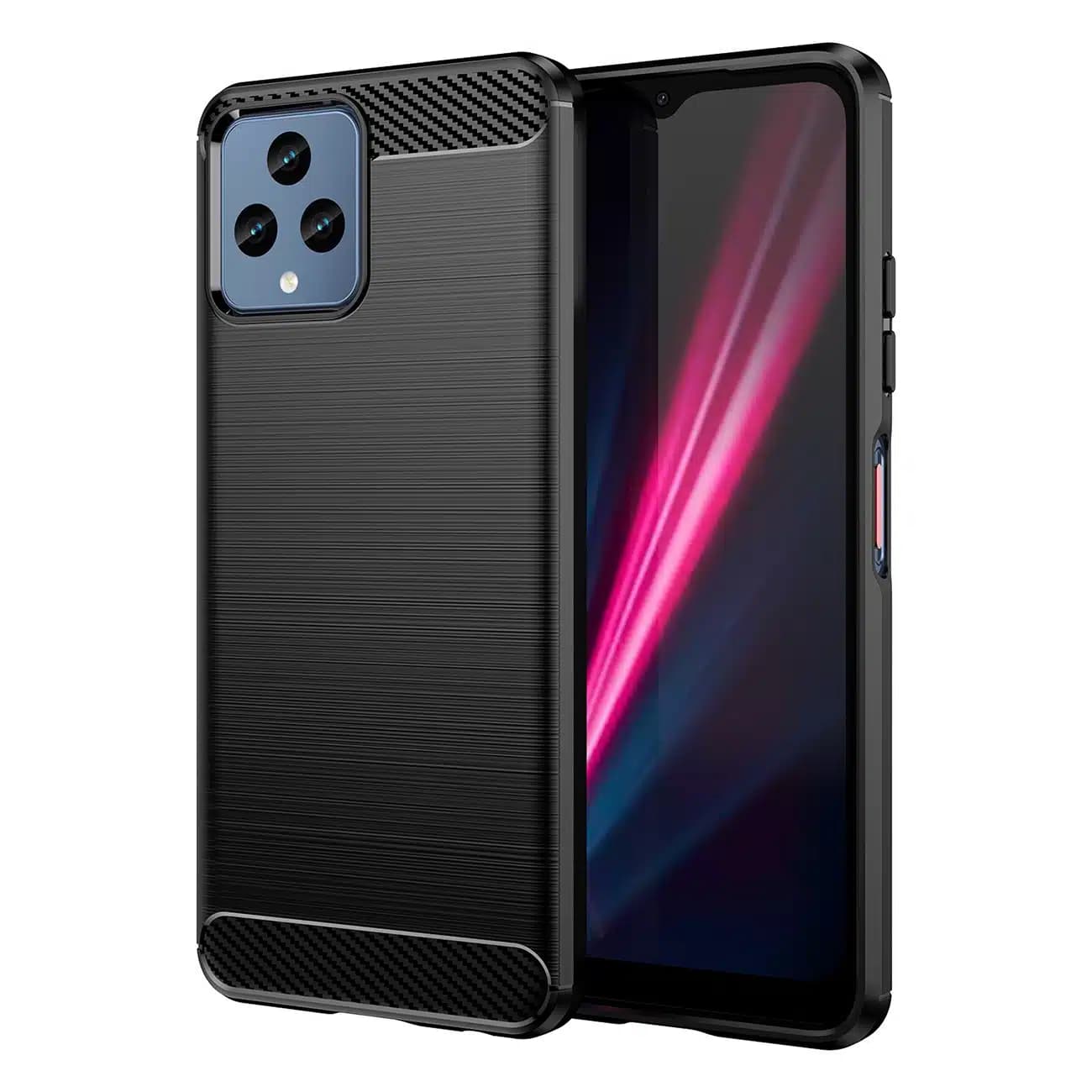 OEM Carbon Case - θήκη για T-mobile REVVL 6 - Μαύρο