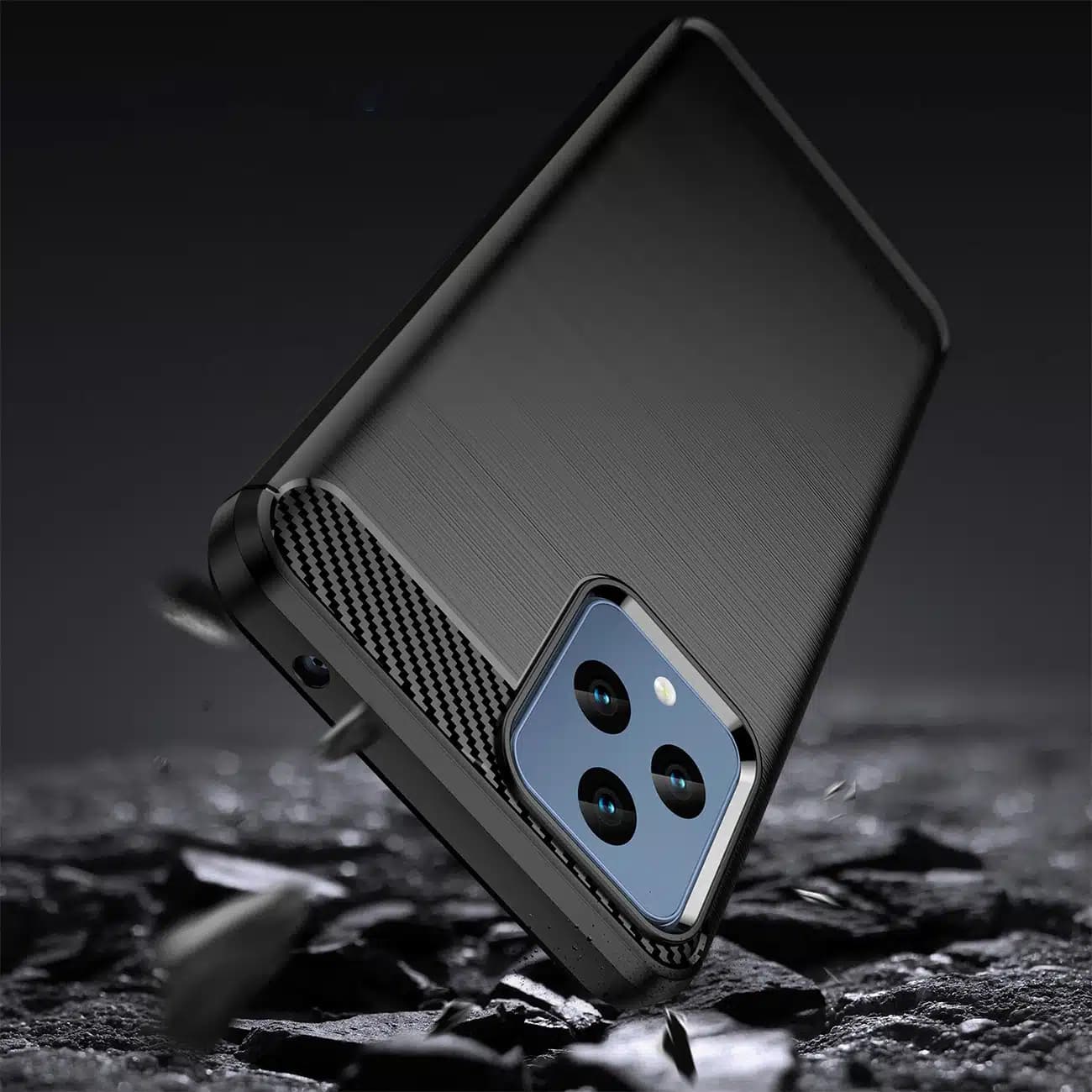 OEM Carbon Case - θήκη για T-mobile REVVL 6 - Μαύρο 3