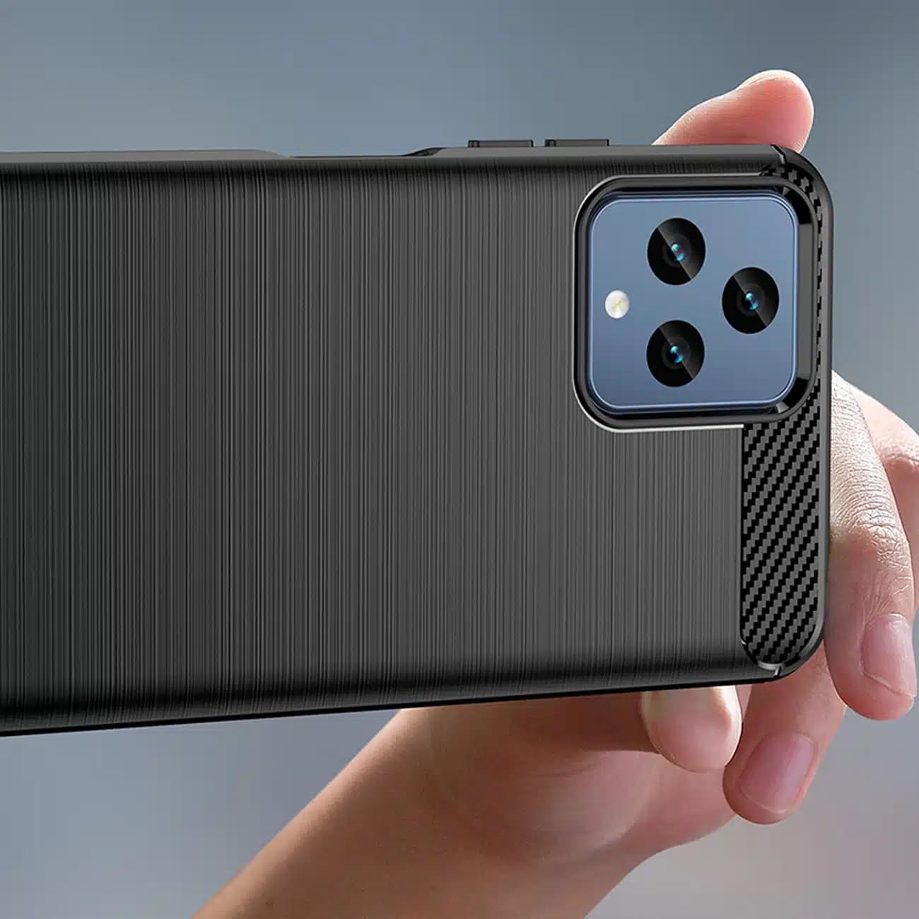 OEM Carbon Case - θήκη για T-mobile REVVL 6 - Μαύρο 5