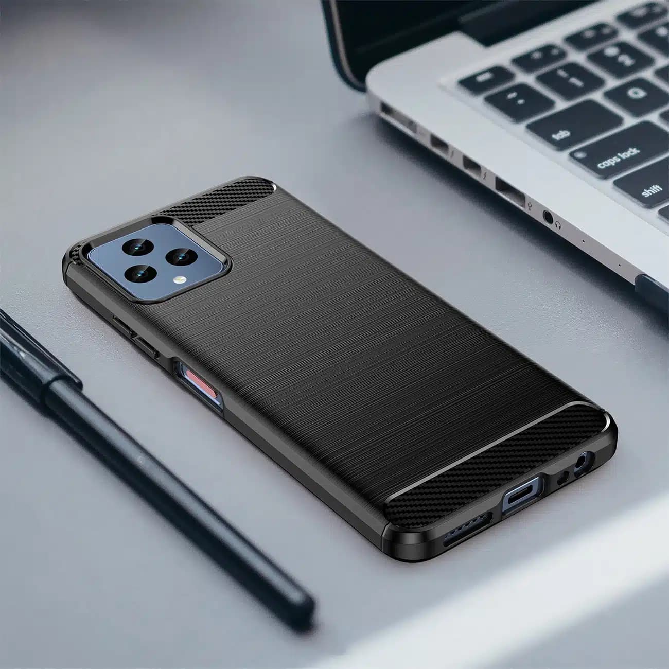OEM Carbon Case - θήκη για T-mobile REVVL 6 - Μαύρο 7