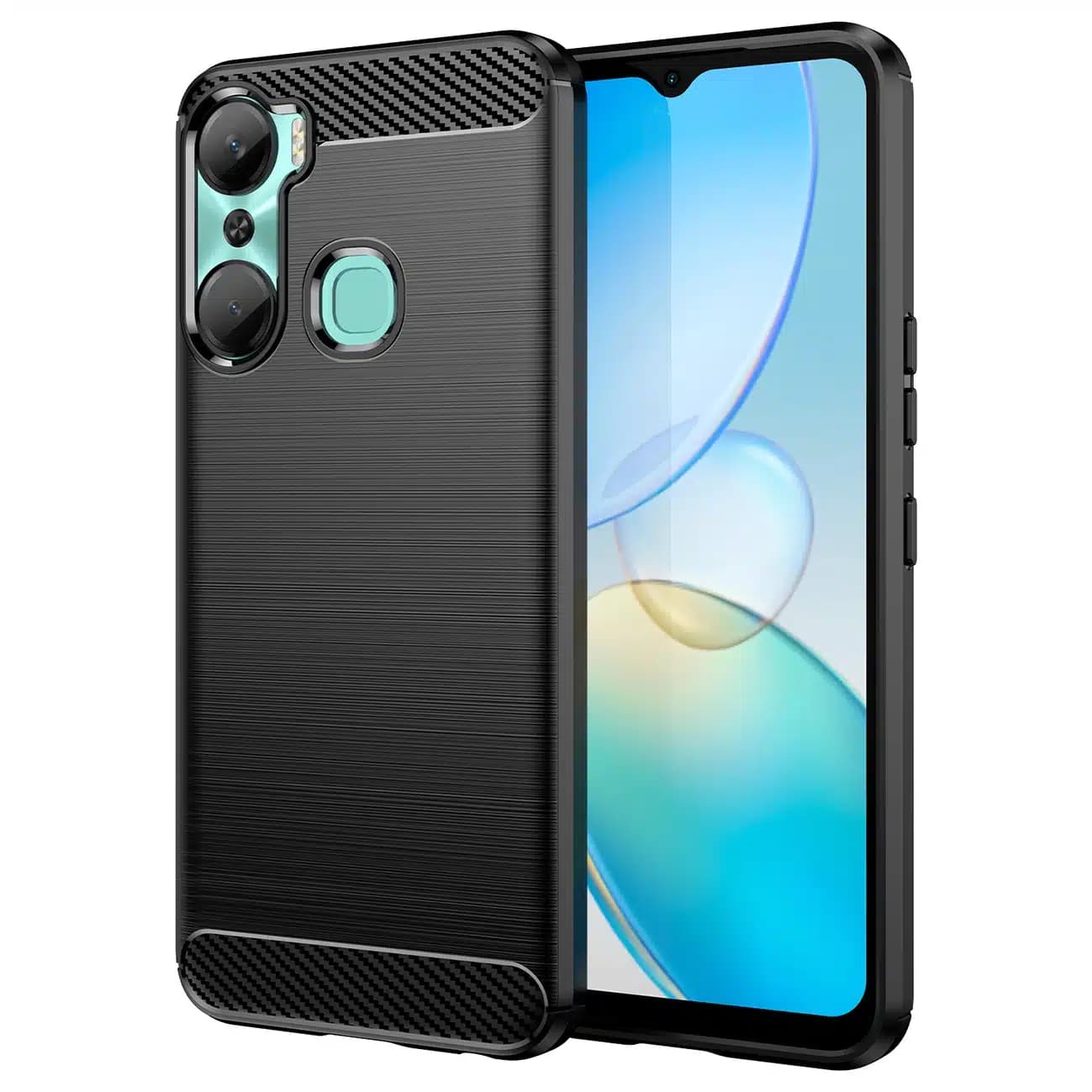 OEM Carbon Case - θήκη για Infinix Hot 12 Pro - Μαύρο