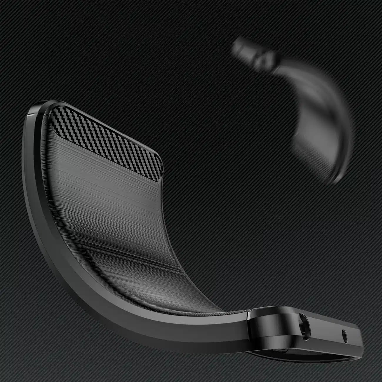 OEM Carbon Case - θήκη για Infinix Hot 12 Pro - Μαύρο 4