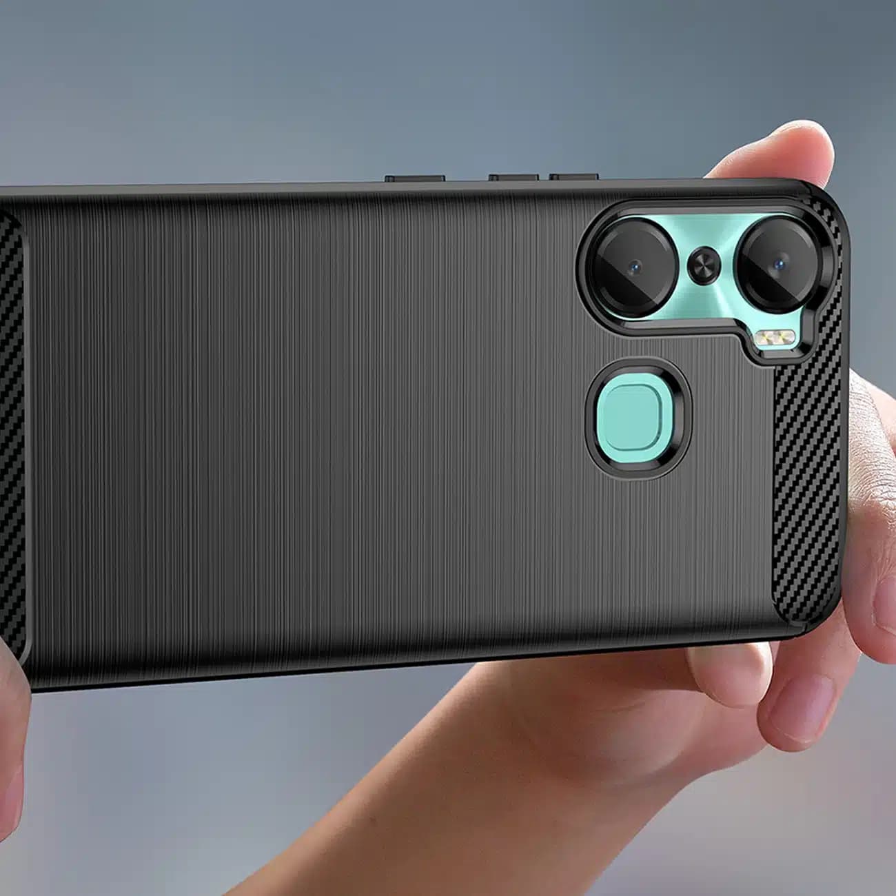 OEM Carbon Case - θήκη για Infinix Hot 12 Pro - Μαύρο 5