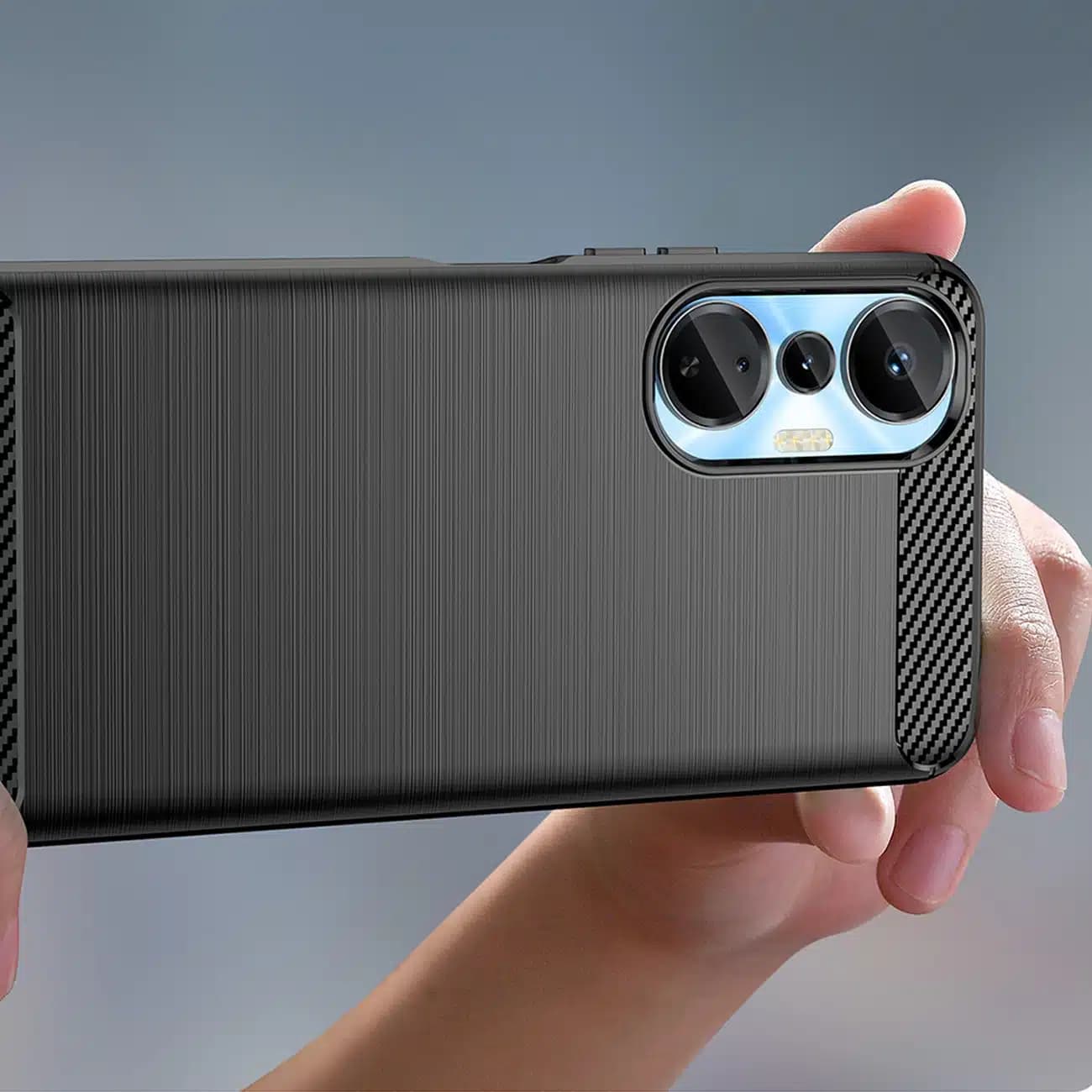 OEM Carbon Case - θήκη για Infinix Hot 20S - Μαύρο 5