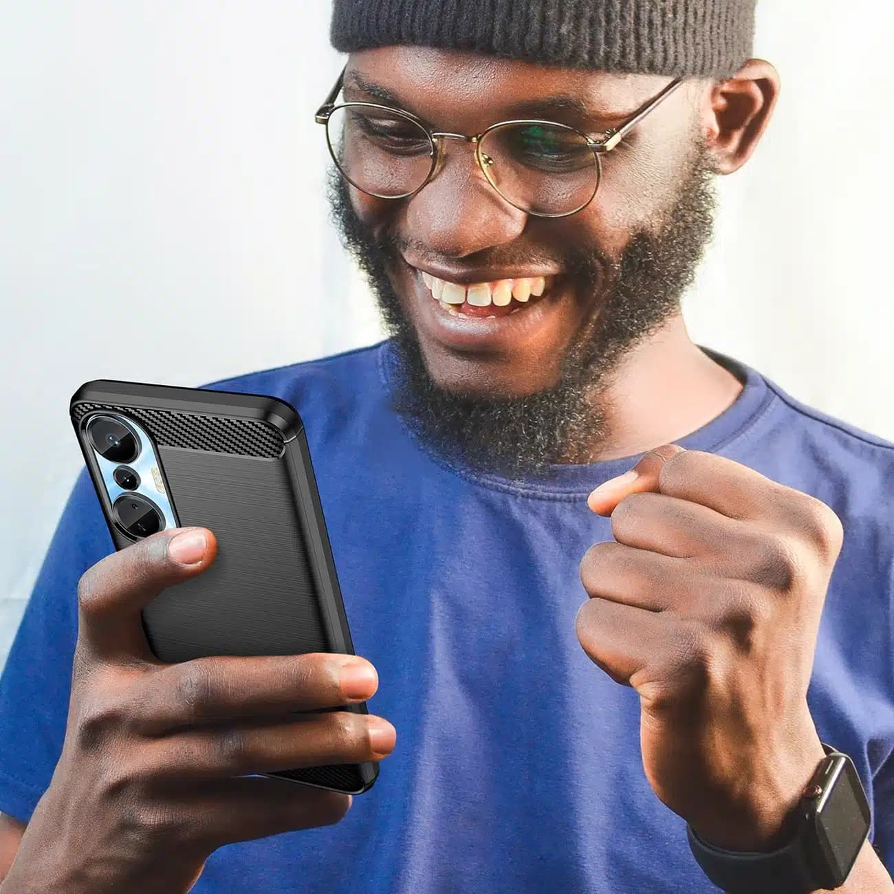 OEM Carbon Case - θήκη για Infinix Hot 20S - Μαύρο 7