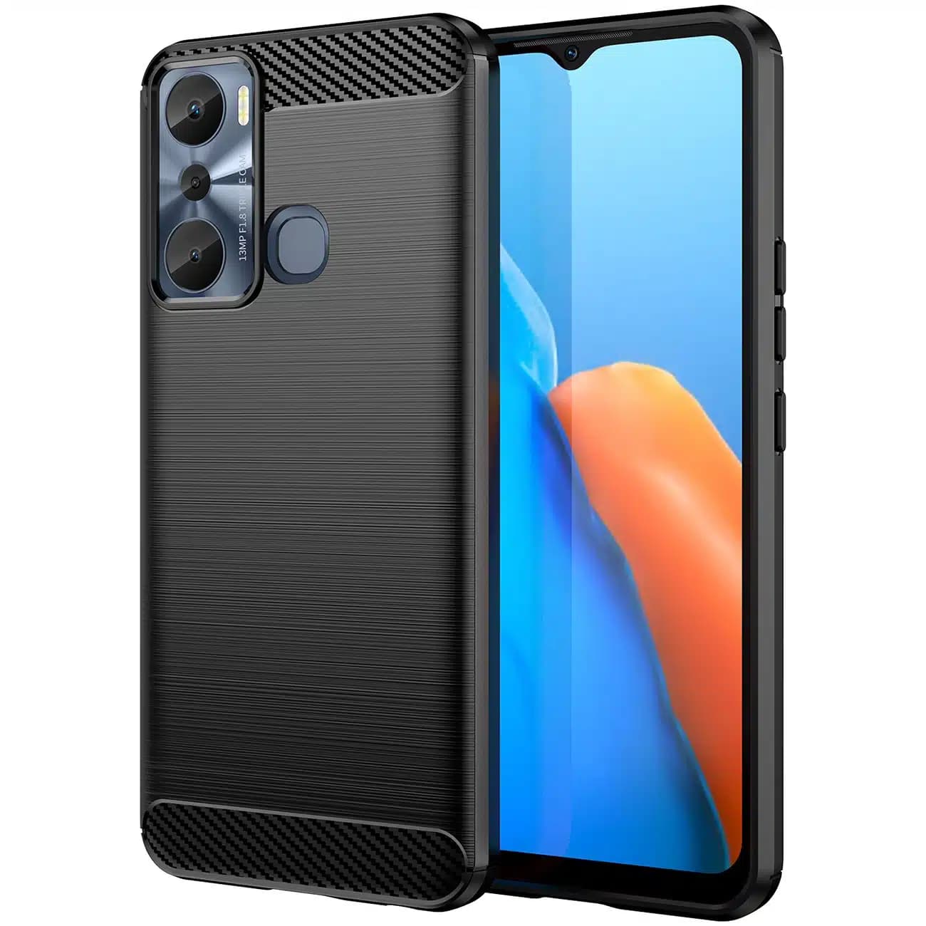 OEM Carbon Case - θήκη για Infinix Hot 20i - Μαύρο