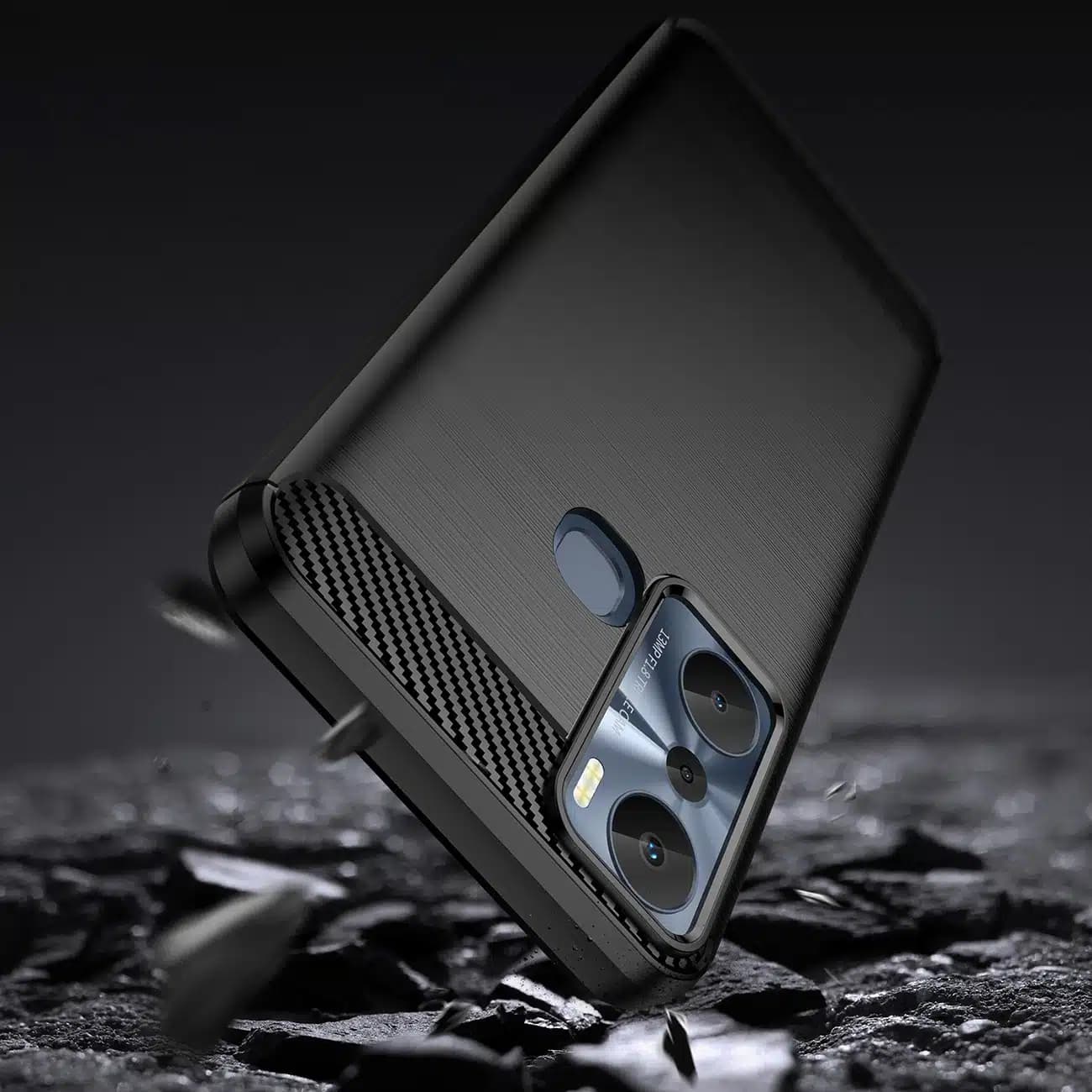 OEM Carbon Case - θήκη για Infinix Hot 20i - Μαύρο 3