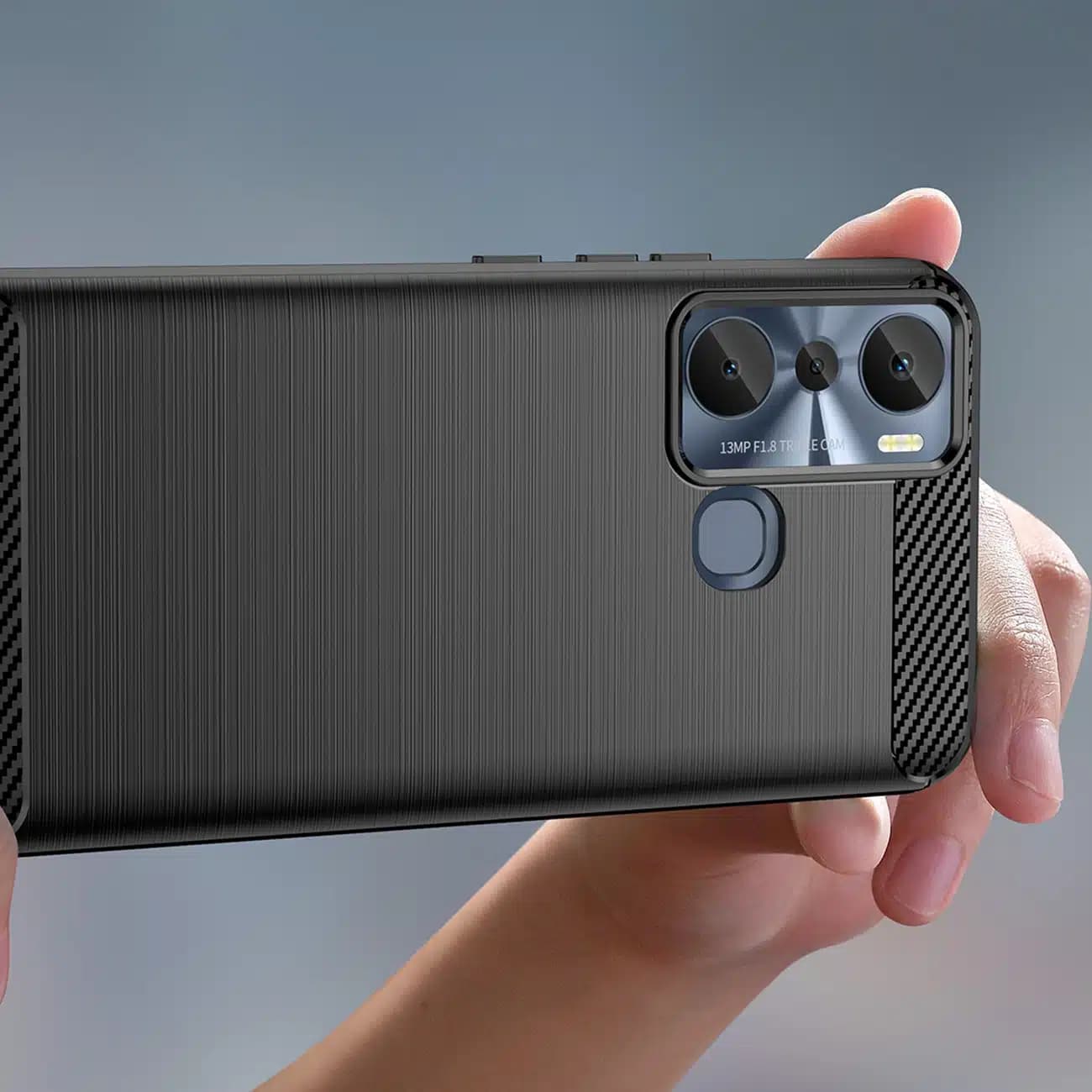 OEM Carbon Case - θήκη για Infinix Hot 20i - Μαύρο 5
