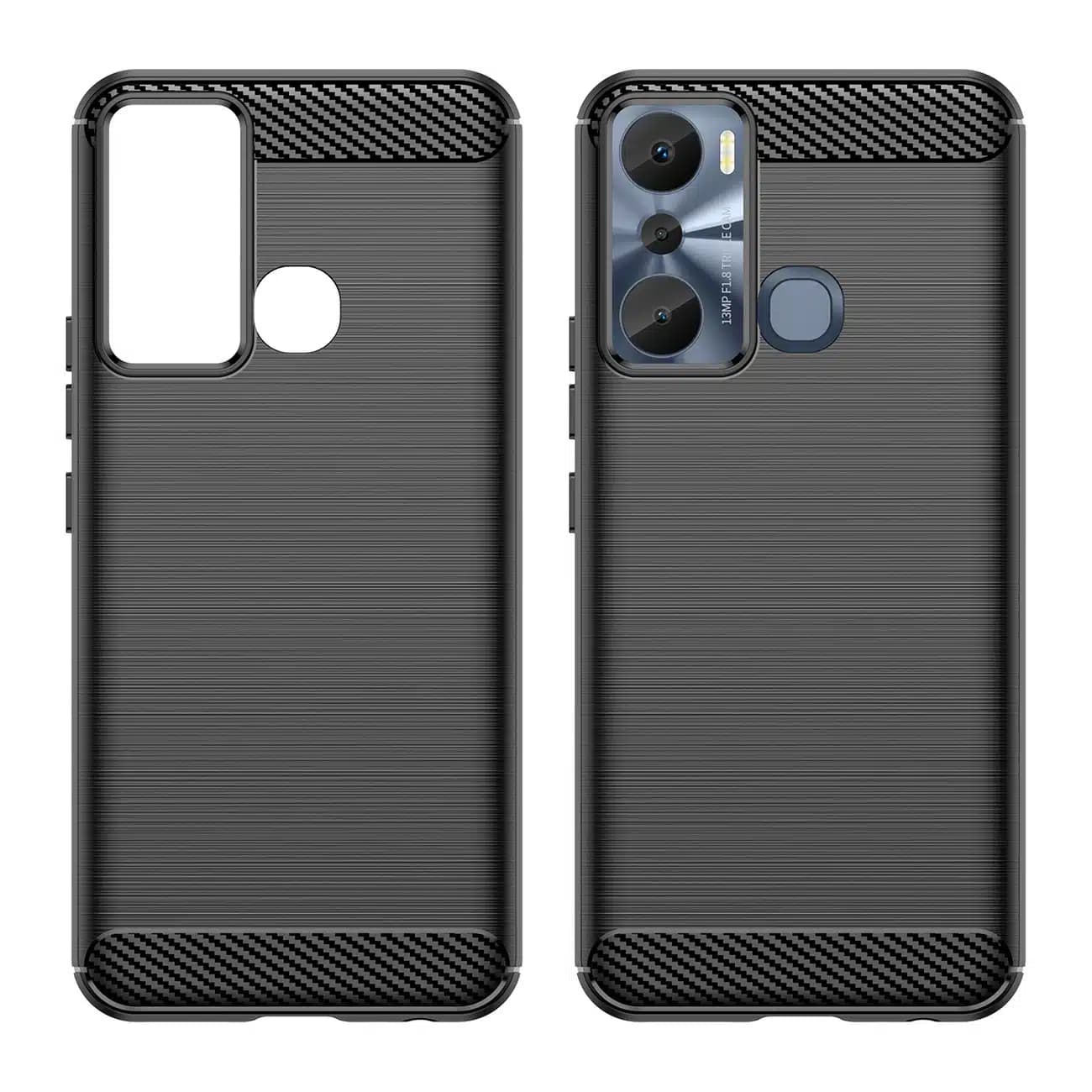 OEM Carbon Case - θήκη για Infinix Hot 20i - Μαύρο 8