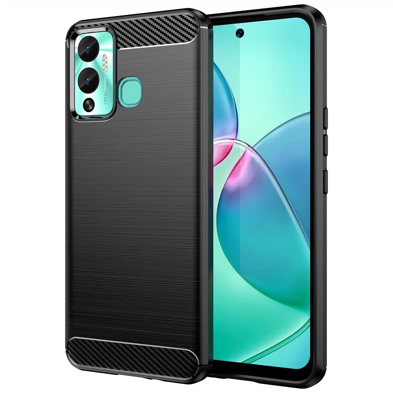 OEM Carbon Case - θήκη για Infinix Hot 12 Play NFC / - Μαύρο
