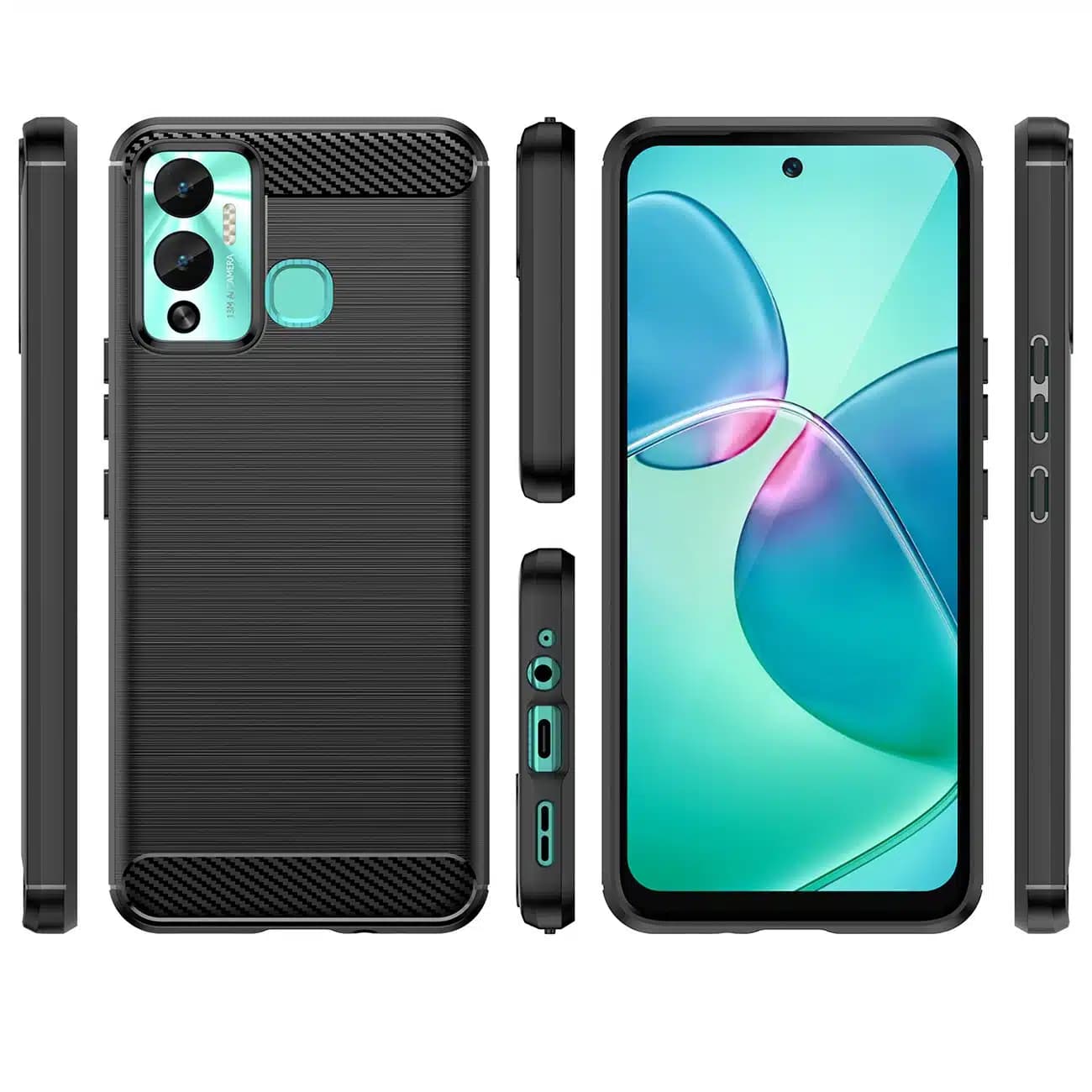 OEM Carbon Case - θήκη για Infinix Hot 12 Play NFC / - Μαύρο 2