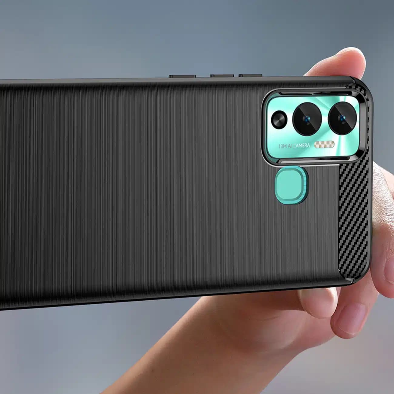 OEM Carbon Case - θήκη για Infinix Hot 12 Play NFC / - Μαύρο 5
