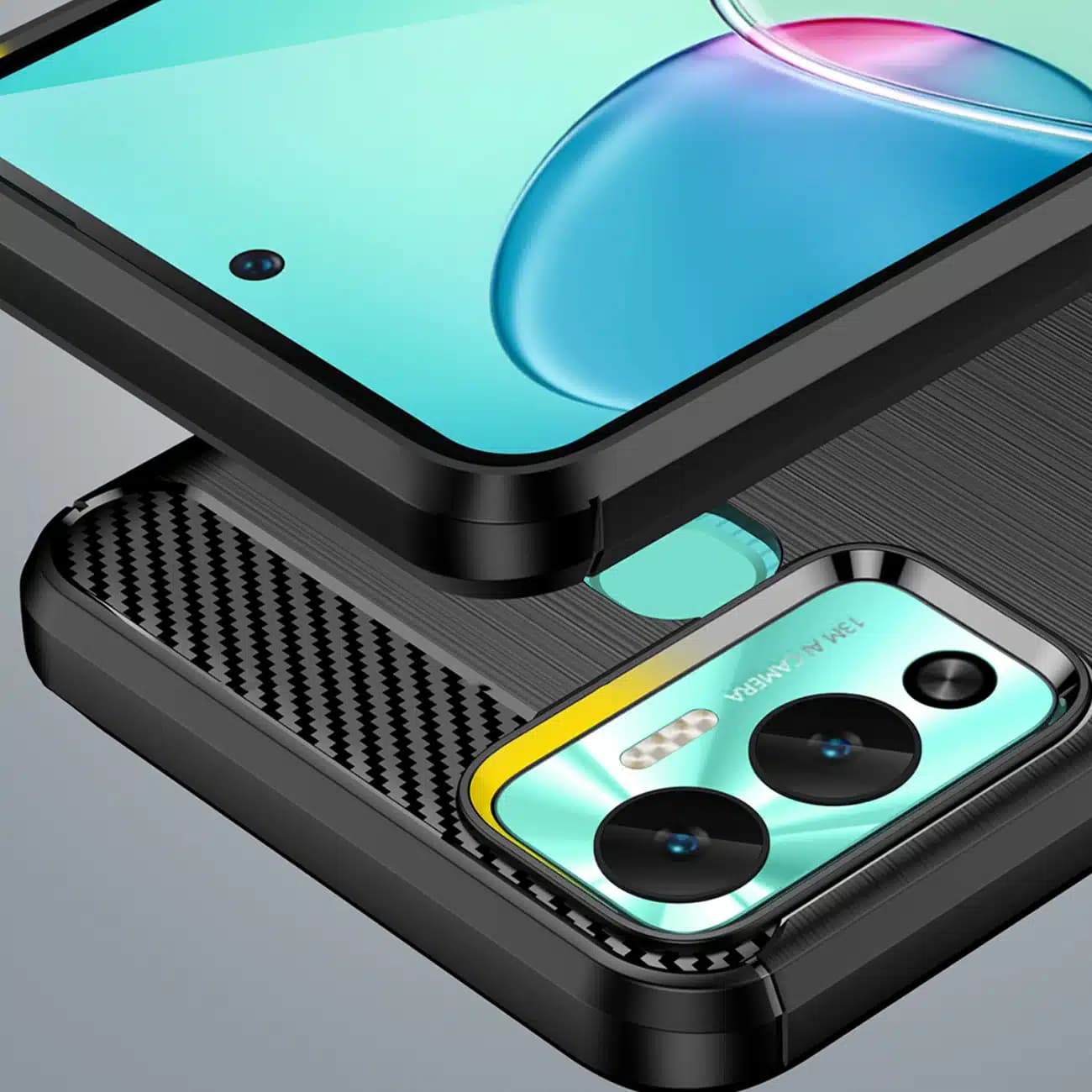 OEM Carbon Case - θήκη για Infinix Hot 12 Play NFC / - Μαύρο 6
