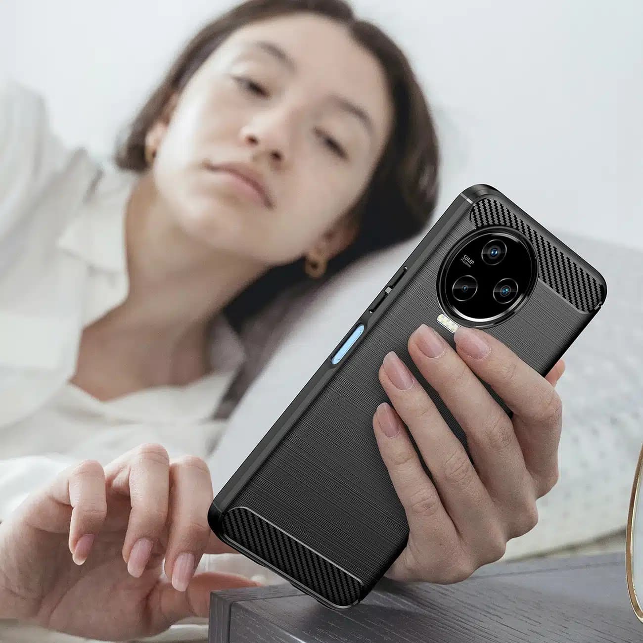 OEM Carbon Case - θήκη για Infinix Note 12 (2023) / Pro - Μαύρο 7
