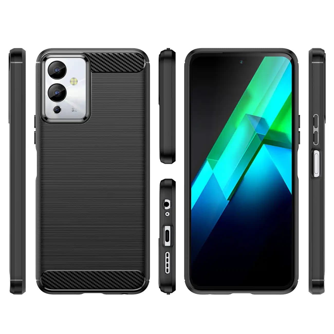 OEM Carbon Case - θήκη για Infinix Note 12i - Μαύρο 2