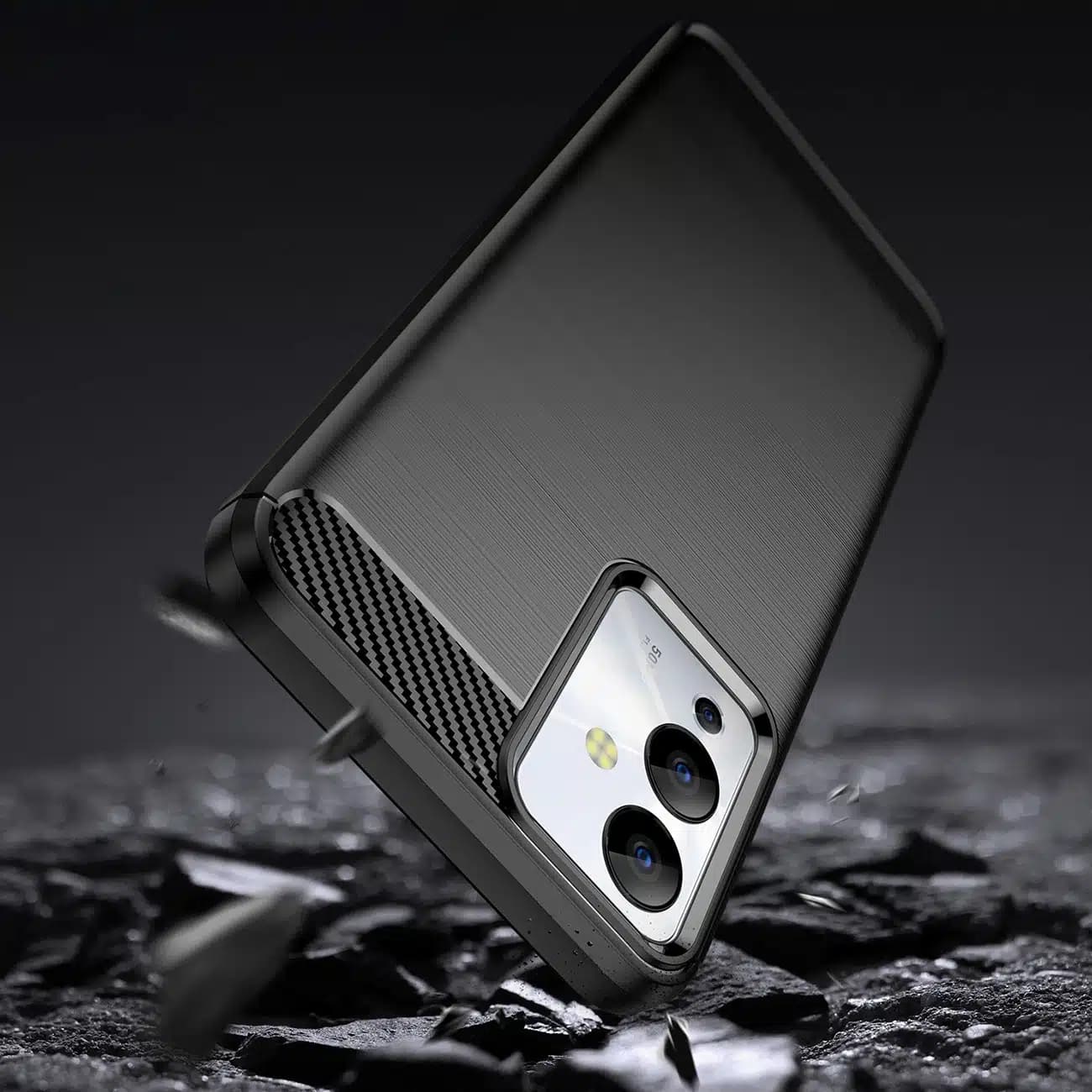 OEM Carbon Case - θήκη για Infinix Note 12i - Μαύρο 3