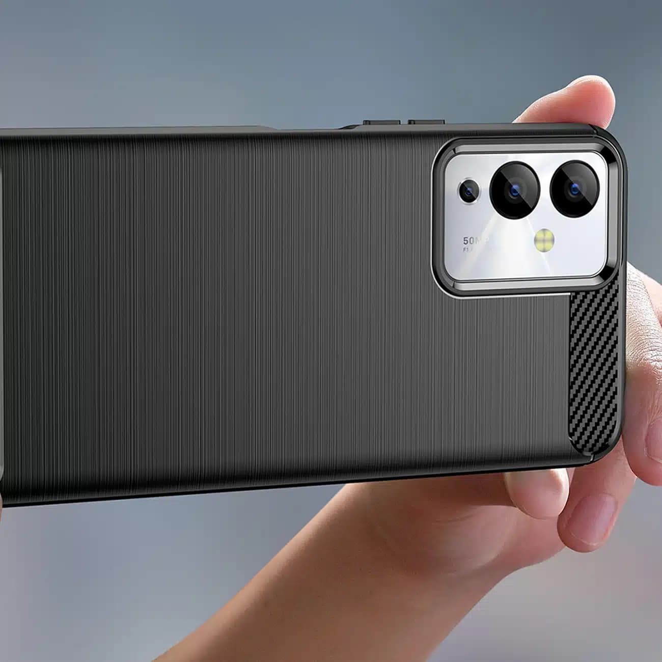 OEM Carbon Case - θήκη για Infinix Note 12i - Μαύρο 5