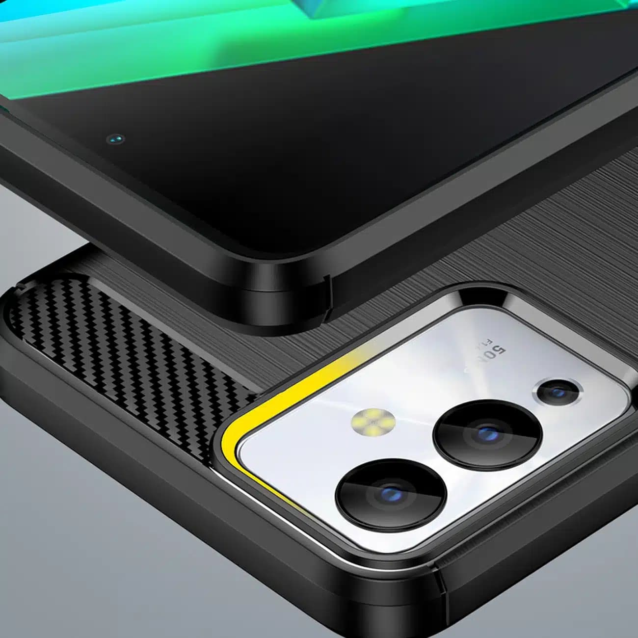 OEM Carbon Case - θήκη για Infinix Note 12i - Μαύρο 6