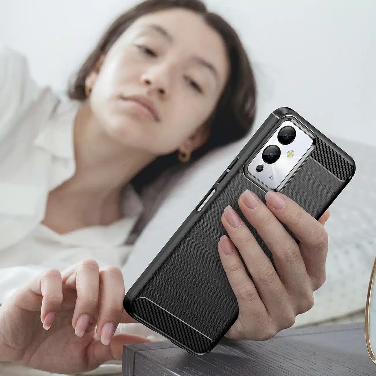 OEM Carbon Case - θήκη για Infinix Note 12i - Μαύρο 7