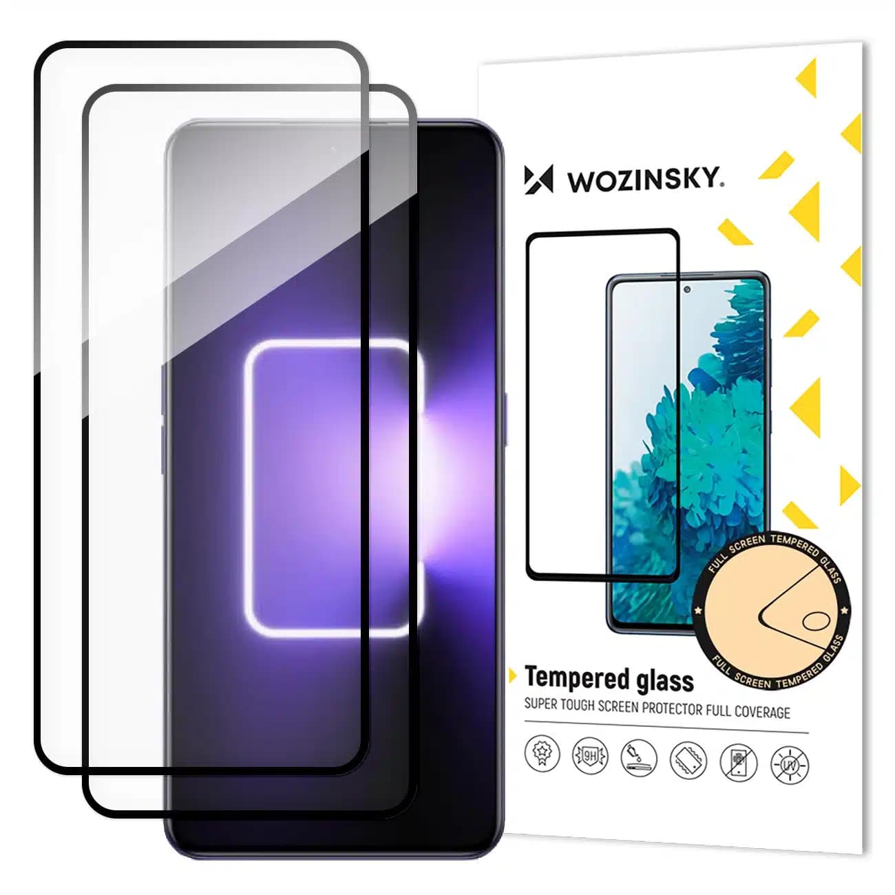 Wozinsky Wozinsky Full Glue Tempered Glass 2τμχ - προστατευτική μεμβράνη για Realme GT Neo 5 / GT3 - Μαύρο