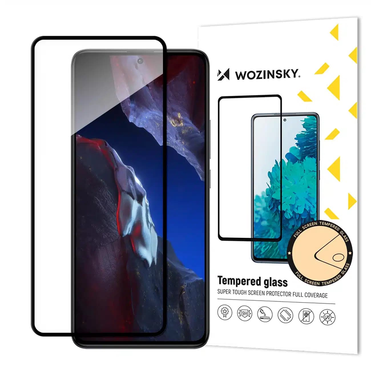 Tempered Glass for Xiaomi Poco F5 Pro 9H with Wozinsky Frame Full Glue Tempered Glass - Μαύρο