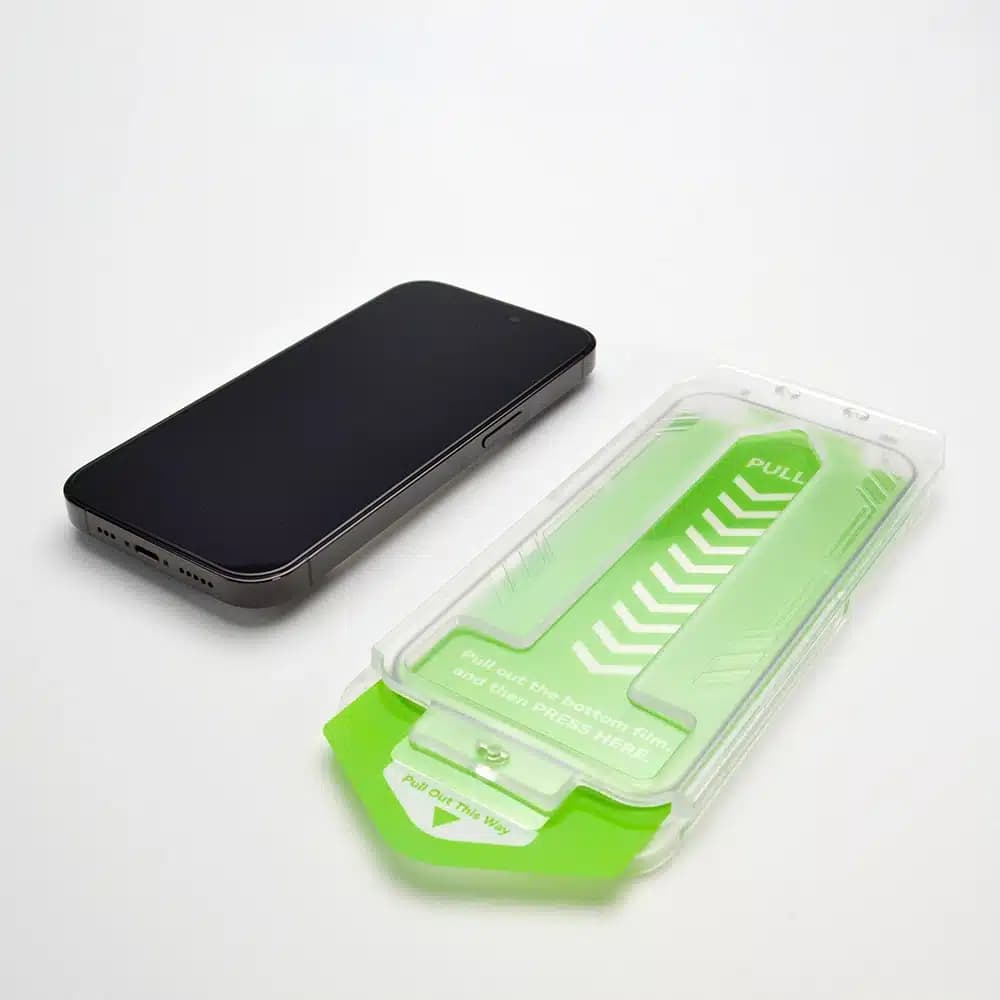 9H tempered glass with mounting frame for iPhone 13 Pro Max Wozinsky Premium Glass - Μαύρο 5