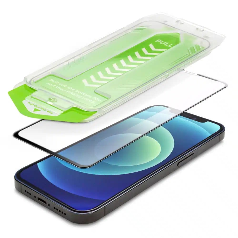 9H tempered glass with mounting frame for iPhone 14 Wozinsky Premium Glass - Μαύρο 4