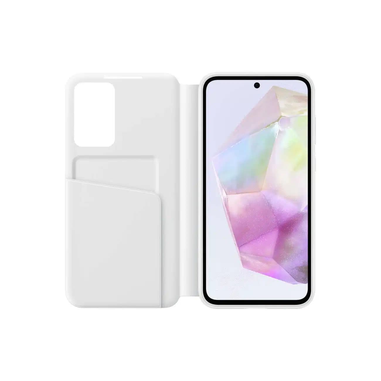 Samsung Smart View Wallet - θήκη για Samsung Galaxy A35 - Λευκό 3