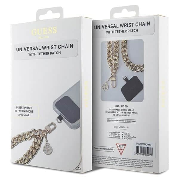 Guess GUOUCBMC4MD Universal Big Hand Strap χρυσός/gold 4G Charm 2