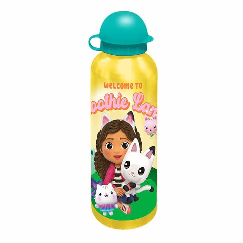 KiDS Licensing Μπουκάλι Gabby's Dollhouse 500ml (Κίτρινο/Πετρόλ)